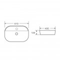 Умивальник накладний керамічний Mixxus Premium Ellipse-0202 610x400x120mm (MP6483) Умивальник накладний керамічний Mixxus Premium Ellipse-0202 610x400x120mm (MP6483)