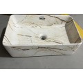 Раковина накладна MIXXUS PREMIUM QUADRO-0208 MARBLE 480х315х140mm (перелив) (MP6518)