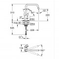Одноважільний змішувач для мийки Grohe Eurosmart (305672430) Одноважільний змішувач для мийки Grohe Eurosmart (305672430)