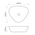 Раковина накладна MIXXUS PREMIUM WAVE-0104 MARBLE 460х420х130mm (MP6534) Раковина накладна MIXXUS PREMIUM WAVE-0104 MARBLE 460х420х130mm (MP6534)