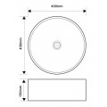 Раковина накладна MIXXUS PREMIUM TOPPER-0103 400х400х150mm (MP6529) Раковина накладна MIXXUS PREMIUM TOPPER-0103 400х400х150mm (MP6529)