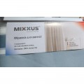 Шторка для ванної Mixxus SCT-016-180x180 з поліестеру (Візерунок "Смужка" біло-блакитна) (AC3586)