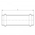 Муфта насувна KOER KQ.C35 PRESS-INOX AISI 304 35x35 (KR6318) Муфта насувна KOER KQ.C35 PRESS-INOX AISI 304 35x35 (KR6318)