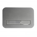 Панель змиву KOER KT-0609-07 240x160x7mm пластикова, кнопка лінійна (колір графіт) (KR6133)