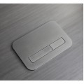 Панель змиву KOER KT-0609-07 240x160x7mm пластикова, кнопка лінійна (колір графіт) (KR6133)