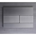 Панель змиву KOER KT-0603-07 240x160x10mm пластикова, кнопка лінійна (колір графіт) (KR5321)