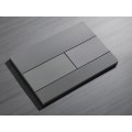 Панель змиву KOER KT-0603-07 240x160x10mm пластикова, кнопка лінійна (колір графіт) (KR5321)
