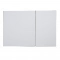 Панель змиву KOER KT-0610-03 240x160x32mm пластикова, кнопка квадратна (колір білий) (KR6134)