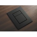 Панель змиву KOER KT-0607-05 157x198x3mm пластикова, кнопка квадратна (колір чорний матовий) (KR5346) Панель змиву KOER KT-0607-05 157x198x3mm пластикова, кнопка квадратна (колір чорний матовий) (KR5346)
