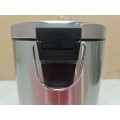 Відро для сміття з плавним закриттям кругле Mixxus Ellipse-TC0212 SS Color 12л (колір нержавійка) (MI8399)