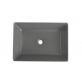 Раковина накладна MIXXUS PREMIUM QUADRO-0108 GRAY 550x390x145mm (MP6652)