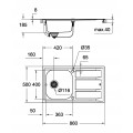 Кухонна мийка Grohe EX-2 Sink K401 (31566SD0)