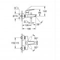 Набiр змiшувачiв Grohe Eurosmart 4 в 1 для ванни та кухні (UA123248M3)