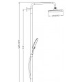 Душова колона зі змішувачем Koer KB-56030-05, 3 функції (KR5428) Душова колона зі змішувачем Koer KB-56030-05, 3 функції (KR5428)