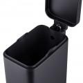 Відро для сміття з плавним закриттям прямокутне Mixxus Premium Quadro-TC0105 Black 5 л колір чорний (MI7061)