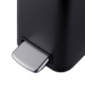 Відро для сміття з плавним закриттям прямокутне Mixxus Premium Quadro-TC0105 Black 5 л колір чорний (MI7061)