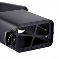 Відро для сміття з плавним закриттям прямокутне Mixxus Premium Quadro-TC0105 Black 5 л колір чорний (MI7061)