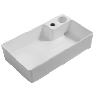 Раковина накладна MIXXUS PREMIUM STYLE-0202 600х350х140mm (донний клапан, отвір під змішувач) (MP6512)