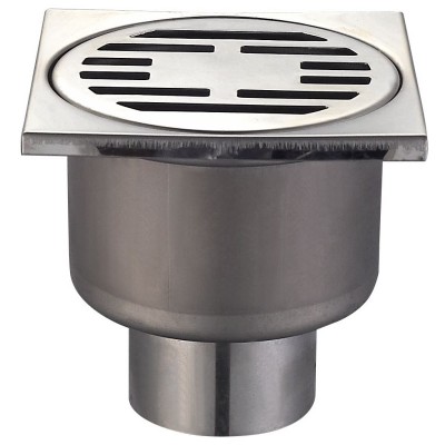 CHAMPION DRAIN-01-10x10-180 Душовий трап з нержавіючої сталі 100x100мм, прямий відвід (36 шт/ящ) CHAMPION DRAIN-01-10x10-180 Душовий трап з нержавіючої сталі 100x100мм, прямий відвід (36 шт/ящ)