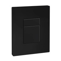 Панель змиву KOER KT-0607-05 157x198x3mm пластикова, кнопка квадратна (колір чорний матовий) (KR5346)