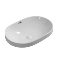 Раковина врізна на стільницю MIXXUS PREMIUM ELLIPSE-1601 600х400х190mm (перелив) (MP6569)