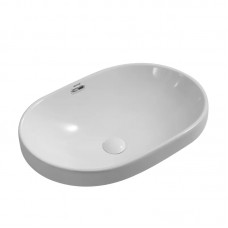Раковина врізна на стільницю MIXXUS PREMIUM ELLIPSE-1601 600х400х190mm (перелив) (MP6569)