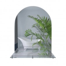 Дзеркало настінне Zerix LAGUNA MRZ03-50x70x11 прямокутне з дугоподібним верxом та полицею (ZX5622)