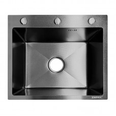 Мийка з нержавіючої сталі ZERIX ZH5045 DECOR GRAPHITE (3.0/0.8) (колір графіт) (ZX6167) Мийка з нержавіючої сталі ZERIX ZH5045 DECOR GRAPHITE (3.0/0.8) (колір графіт) (ZX6167)
