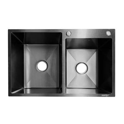 Мийка з нержавіючої сталі ZERIX ZH7850-D DECOR GRAPHITE (3.0/0.8) (колір графіт) (ZX6195) Мийка з нержавіючої сталі ZERIX ZH7850-D DECOR GRAPHITE (3.0/0.8) (колір графіт) (ZX6195)