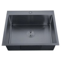 Мийка з нерж. сталі ZERIX ZH6050-215 NANO-BLACK (3.0/0.8) (MX1586)