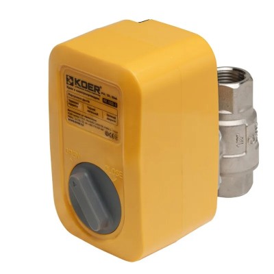 Кран 1/2" з електроприводом Koer KR.S1502-3 12В SUS (KR5568) Кран 1/2" з електроприводом Koer KR.S1502-3 12В SUS (KR5568)