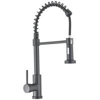 Змішувач для кухні з виливом пружина Mixxus Premium SPRING 017 GRAPHITE (MI6952)