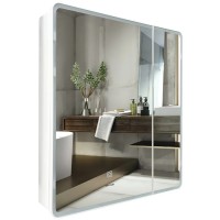 Дзеркальна шафка MIXXUS PREMIUM OLIVARY CM01-60x70x13 з LED Touch, димером, рег. яскравості (MI8294)