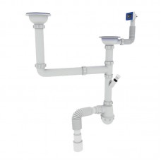 ZERIX SK-03-A 3 1/2"x40 Сифон ПОДВІЙН.для кух.з різьб.вип.,відв.для пр.маш.та прям.перел. (17 шт/ящ ZERIX SK-03-A 3 1/2"x40 Сифон ПОДВІЙН.для кух.з різьб.вип.,відв.для пр.маш.та прям.перел. (17 шт/ящ
