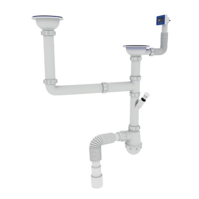 ZERIX SK-03-A 3 1/2"x40 Сифон ПОДВІЙН.для кух.з різьб.вип.,відв.для пр.маш.та прям.перел. (17 шт/ящ ZERIX SK-03-A 3 1/2"x40 Сифон ПОДВІЙН.для кух.з різьб.вип.,відв.для пр.маш.та прям.перел. (17 шт/ящ