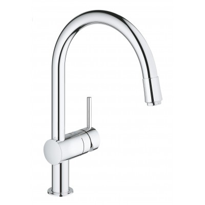 Смеситель для кухни с выдвижным изливом Grohe Minta (32918000)