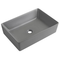 Раковина накладна MIXXUS PREMIUM QUADRO-0108 GRAY 550x390x145mm (MP6652)