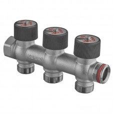 Колектор вентильний без фітингу Koer KR.1128-3 - 3/4"x3/4"x3/4"x3 Ways (KR5872) Колектор вентильний без фітингу Koer KR.1128-3 - 3/4"x3/4"x3/4"x3 Ways (KR5872)