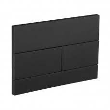 Панель змиву KOER KT-0603-05 240x160x10mm пластикова, кнопка лінійна (колір чорний матовий) (KR5320)