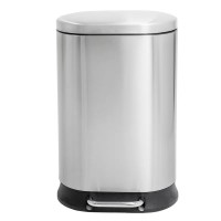 Відро для сміття з плавним закриттям овальне Mixxus Premium Strong-TC0120 SS Color 20л колір наржав