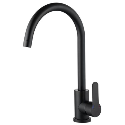 Змішувач для кухні ZERIX DAX-011 BLACK з нерж. сталі SUS304 (кол. чорний) (ZX4817) Змішувач для кухні ZERIX DAX-011 BLACK з нерж. сталі SUS304 (кол. чорний) (ZX4817)