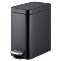 Відро для сміття з плавним закриттям прямокутне Mixxus Premium Quadro-TC0105 Black 5 л колір чорний