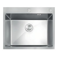 Мийка з нержавіючої сталі MIXXUS MH5843 DECOR SS COLOR (MH5843 DECOR NANO-SILVER) (3.0/0.8) колір нержавійка (MI7041)