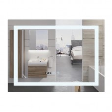 Дзеркало Mixxus WARM MR02-100x80 з LED Touch, Anti-fog, димером, регулюванням яскравості, годиннико