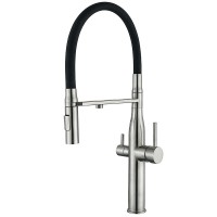 Зміш.для кух. MIXXUS VTM-021 REFL.BLACK з сил.вил. з нерж.ст.SUS304 з вих.для пит.води (MI6087)