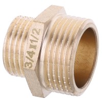 Ниппель редукционный 1/2"х3/4" KOER KF.N0608.WN БЕЗ НИКЕЛЯ (KR2995) Ниппель редукционный 1/2"х3/4" KOER KF.N0608.WN БЕЗ НИКЕЛЯ (KR2995)