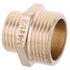 Ниппель редукционный 1/2"х3/4" KOER KF.N0608.WN БЕЗ НИКЕЛЯ (KR2995) Ниппель редукционный 1/2"х3/4" KOER KF.N0608.WN БЕЗ НИКЕЛЯ (KR2995)