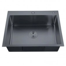 Мийка Zerix ZH5843-215 Nano-Black (3.0/0.8) з нержавіючої сталі (MX1584)