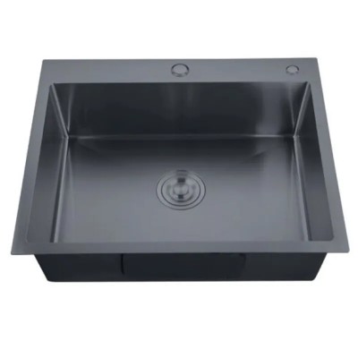 Мийка Zerix ZH5843-215 Nano-Black (3.0/0.8) з нержавіючої сталі (MX1584)