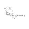 ZERIX SV-01-A 1 1/2" Сифон для ванни прямоточний з випуском та переливом (40 шт/ящ) ZERIX SV-01-A 1 1/2" Сифон для ванни прямоточний з випуском та переливом (40 шт/ящ)